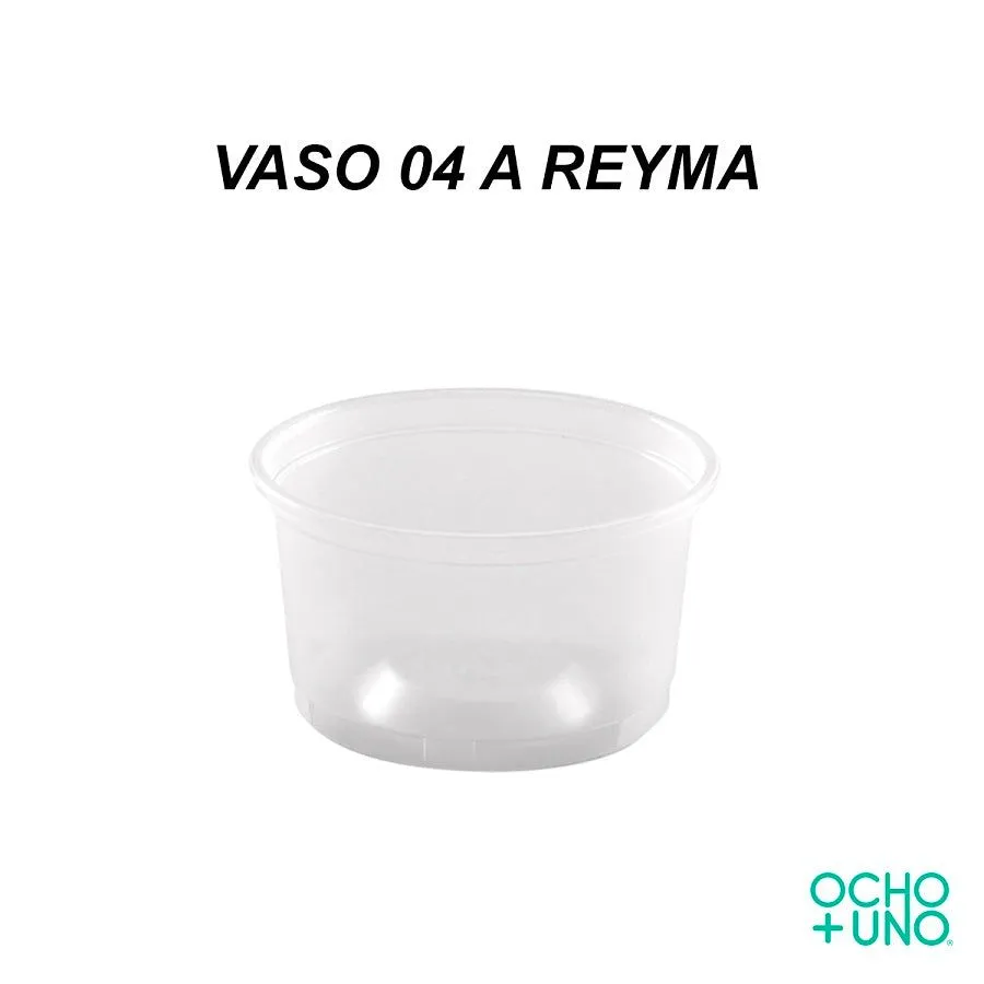 VASO 04 A REYMA (ANCHO) C/50 PZAS – Ocho Mas Uno