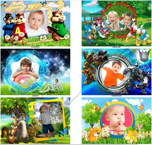 vda2: Baby Frames PSD