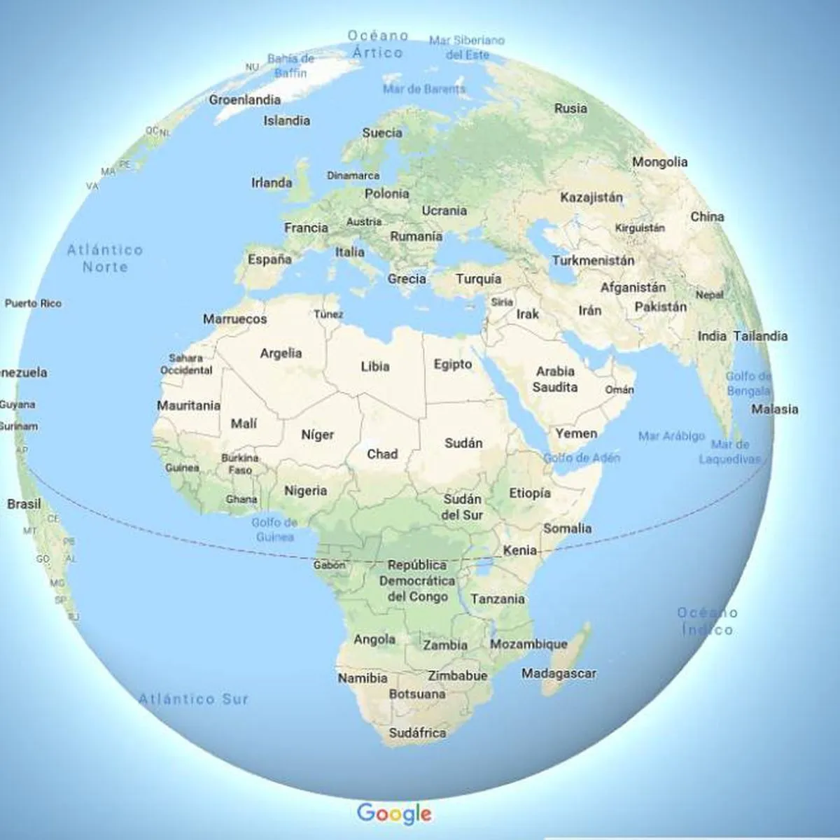 Así se ve ahora la Tierra en Google Maps: adiós planisferio', hola globo -  Meristation