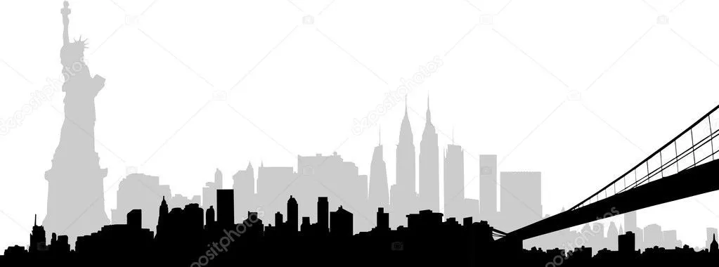 vector ciudad horizonte nueva york — Vector stock © tangducminh ...