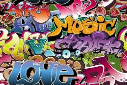 Vector De Diseño Hermoso Graffiti Font-Vector Misc-vector Libre ...