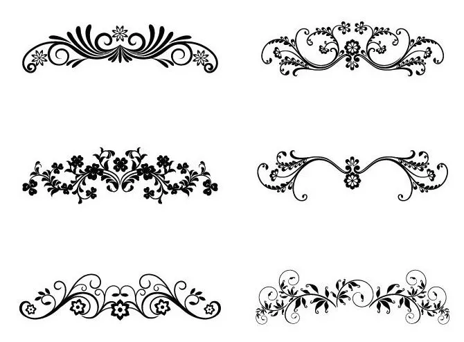 Vector Floral Ornamental Design Elements | Free Vector Graphics ...