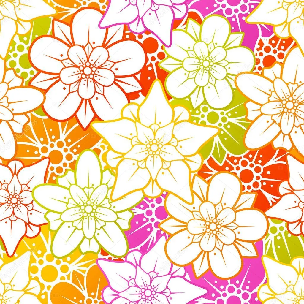 Vector flores fondo transparente — Vector stock © d-e-n-i-s #