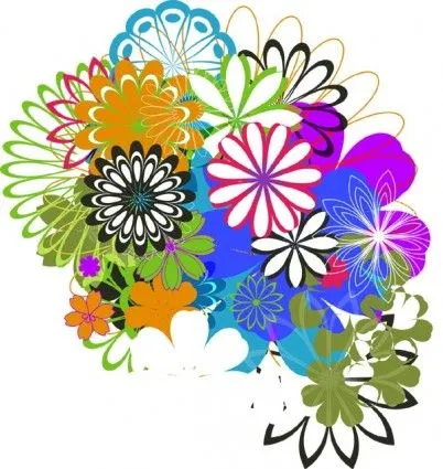 Vector Gratis De Flores-flor De Vector-vector Libre Descarga Gratuita