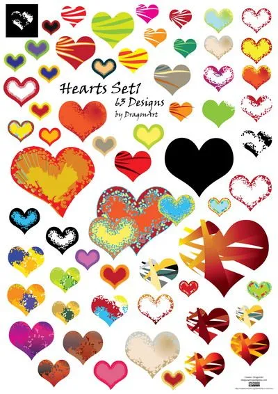 Vector Hearts Set1 & Wallpapers « DragonArtz Designs (we moved to ...