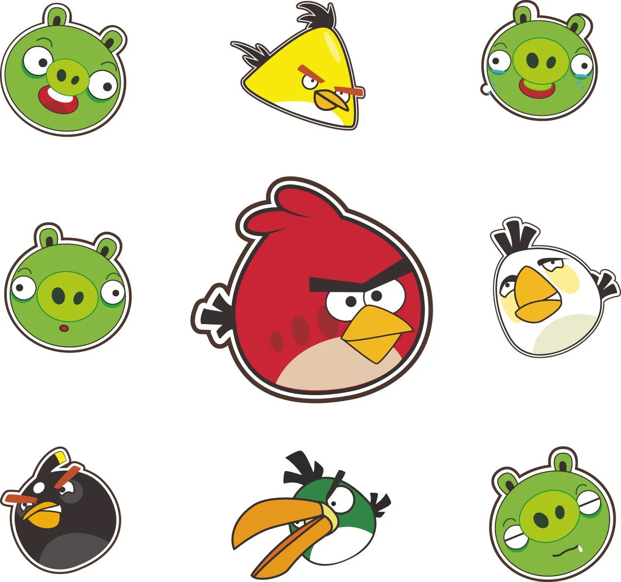 Vector Logo Icons: Angry Birds vector