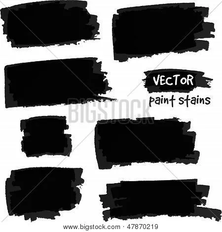 Vectores y fotos en stock de Conjunto de vector de manchas pintura ...