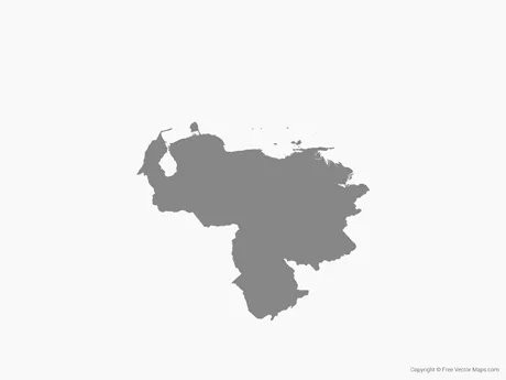 Vector Maps of Venezuela | Free Vector Maps