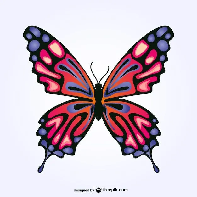 Vector de mariposa colorida | Descargar Vectores gratis