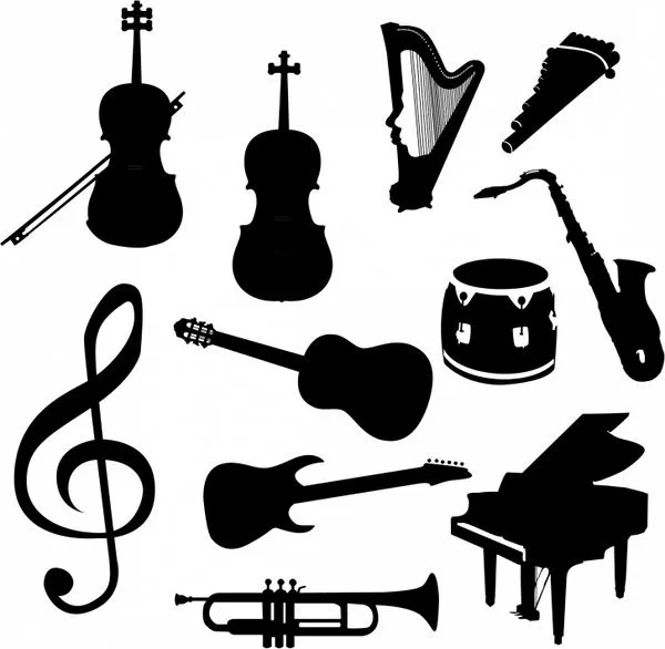 Vector Music Instruments Free vector in Adobe Illustrator ai ( .AI ...