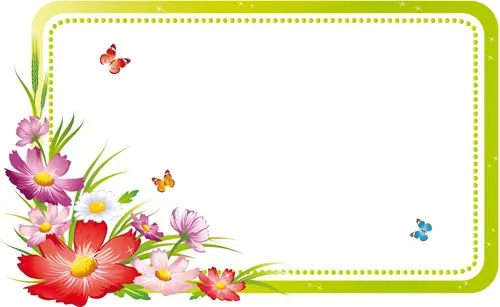 Vector of Spring Fresh Flower Frame set 10 - Vector Flower free ...