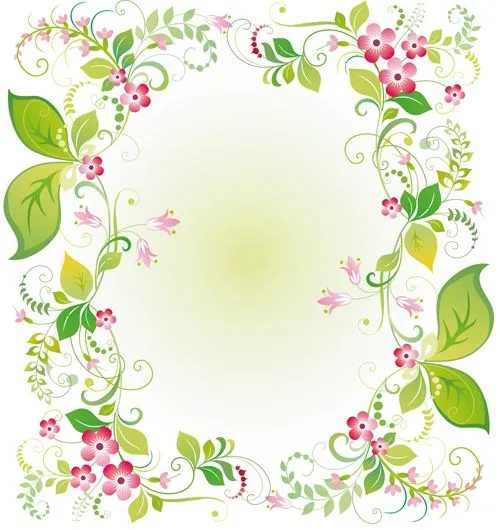 Vector of Spring Fresh Flower Frame set 08 - Vector Flower free ...