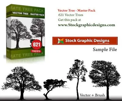 Vector tree silhouettes ,Vectorial de siluetas de árboles ~ Diseño ...