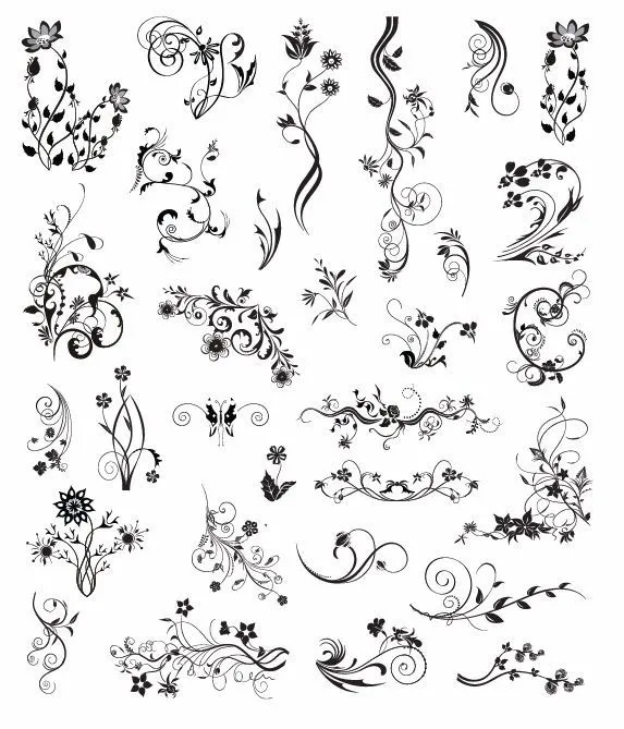 Vector Vintage Ornamental Design Elements | Free Vector Graphics ...