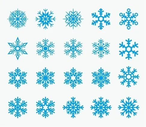 Vectores de copos de nieve gratis - recursos WEB & SEO