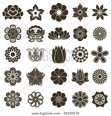 Vectores y fotos en stock de Los brotes de flor Vintage vector ...