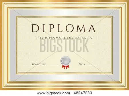 Vectores y fotos en stock de Certificado / plantilla de Diploma ...