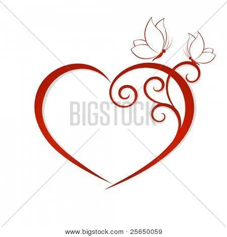 Vectores y fotos en stock de Corazón de vector abstracto con ...