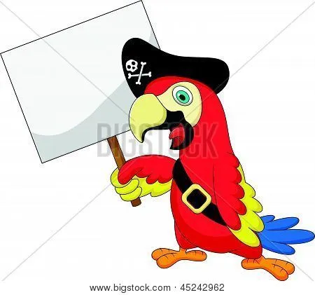 Vectores y fotos en stock de Dibujos animados de piratas de loro ...