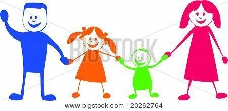 Vectores y fotos en stock de Familia feliz. Ilustración de dibujos ...