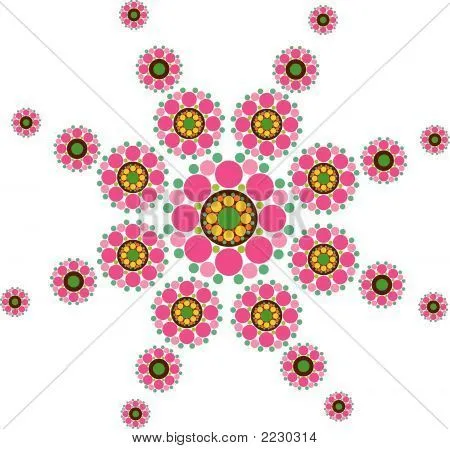 Vectores y fotos en stock de Flor de nieve fucsia (Vector ...