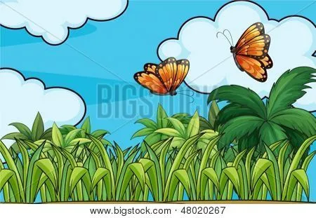 Vectores y fotos en stock de Ilustración de las mariposas volando ...