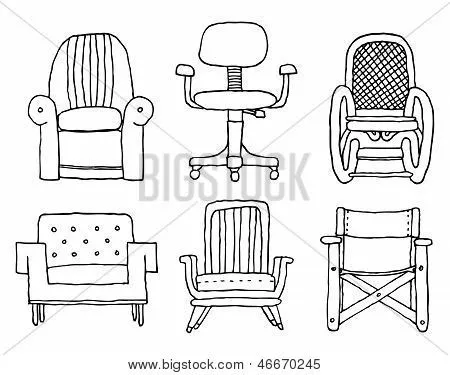 Vectores y fotos en stock de Juego de sillones de dibujos animados ...