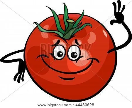 Vectores y fotos en stock de Lindo tomate vegetal de dibujos ...