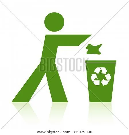 Vectores y fotos en stock de Persona tirar basura en la papelera ...