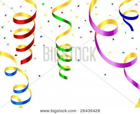 Vectores y fotos en stock de serpentinas colores | Bigstock