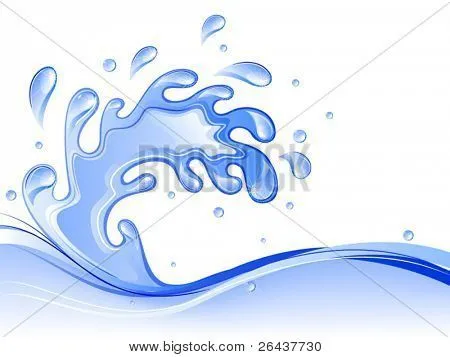 Vectores y fotos en stock de Splash de agua del vector | Bigstock