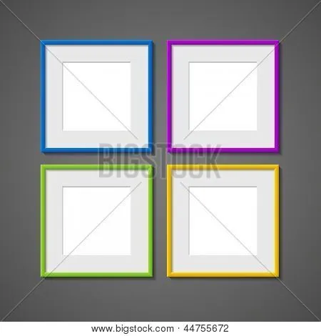 Vectores y fotos en stock de Vector conjunto de Marcos cuadrados ...