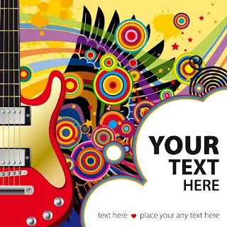 vectores gratis de guitarra hippies - nocturnar.com