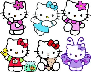 Mas vectores de Hello Kitty para Photoshop | Todo para Chicas