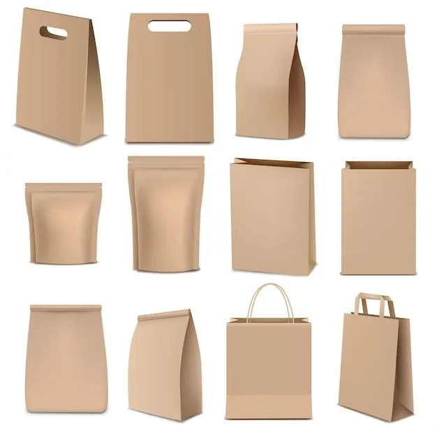 Vectores e ilustraciones de Bolsa de papel para descargar gratis | Freepik