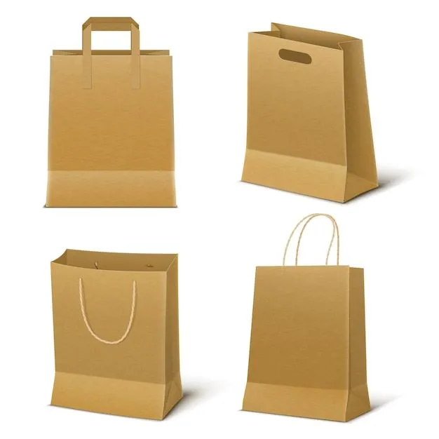Vectores e ilustraciones de Bolsa de papel para descargar gratis | Freepik