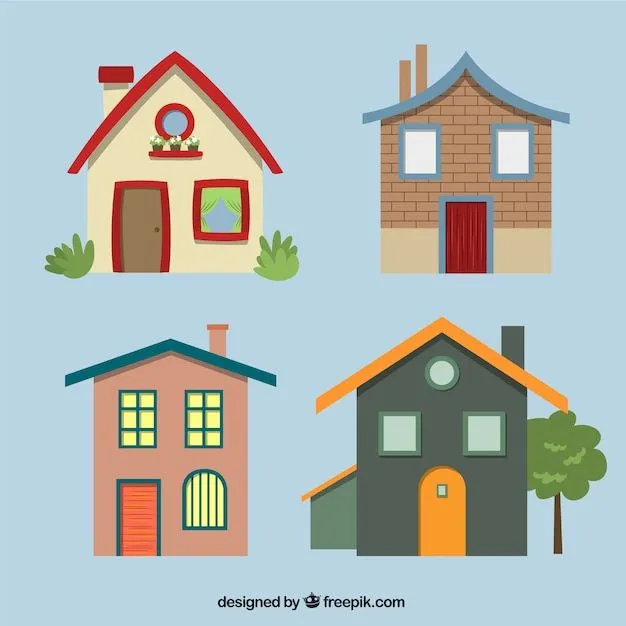 Vectores e ilustraciones de Casas pequenas para descargar gratis | Freepik