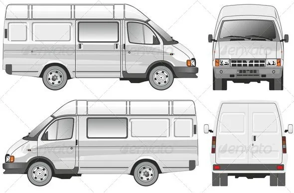 Vectors - Delivery Van | GraphicRiver