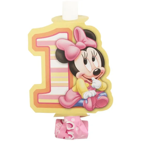 vela con bebe minnie mouse para primer cumpleanos disney primer