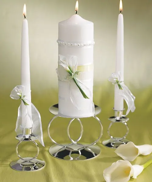 Velas decoradas para bodas - Imagui