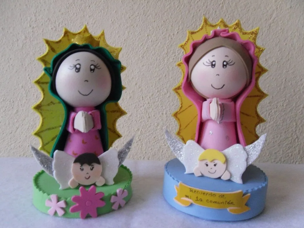 Velas y manualidades Esme: Virgencitas para lápiz