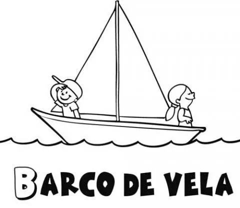 Imprimir: Velero: Dibujos para colorear