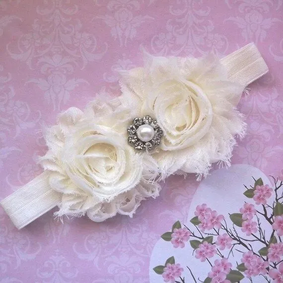 Venda del bebé bautismo diadema bautizo diadema por Lillianas