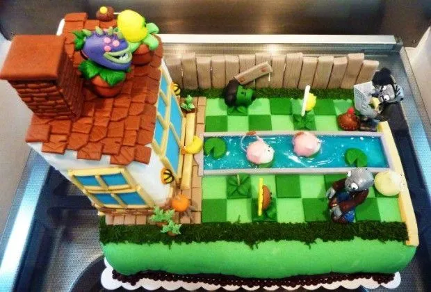 Torta de plants vs zombies - Imagui