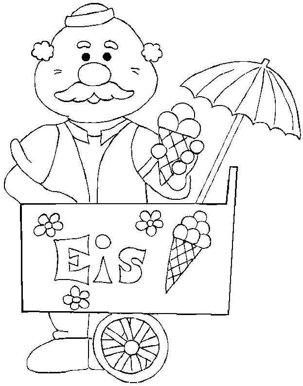 Dibujos para colorear de un vendedor - Imagui