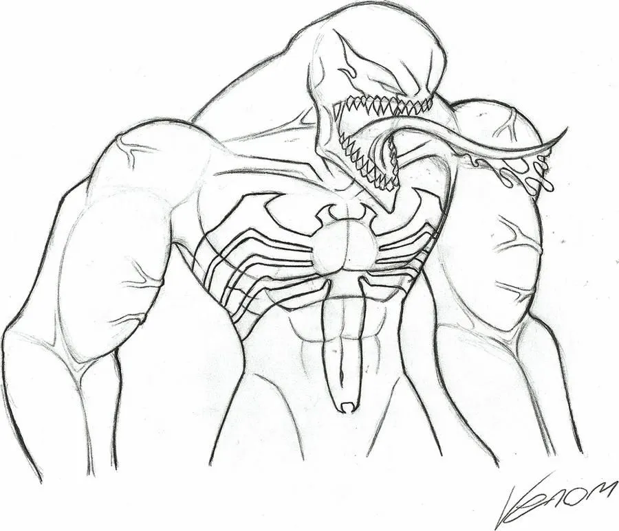 Imágenes de Venom para dibujar - Imagui