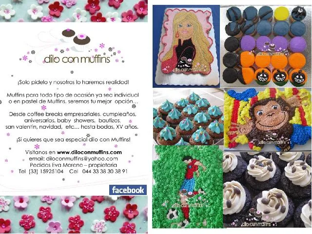 venta de muffins y pasteles de muffins decorados para toda ocasion ...