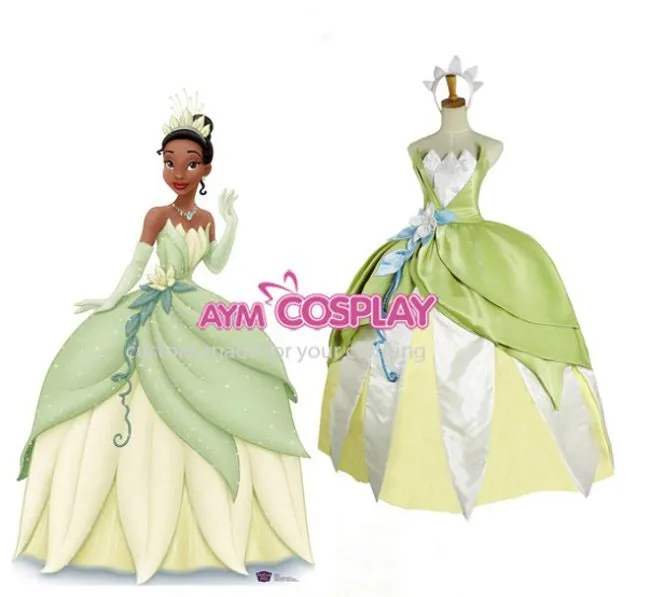 Venta al por mayor vestido de la princesa Tiana-Compre vestido de ...