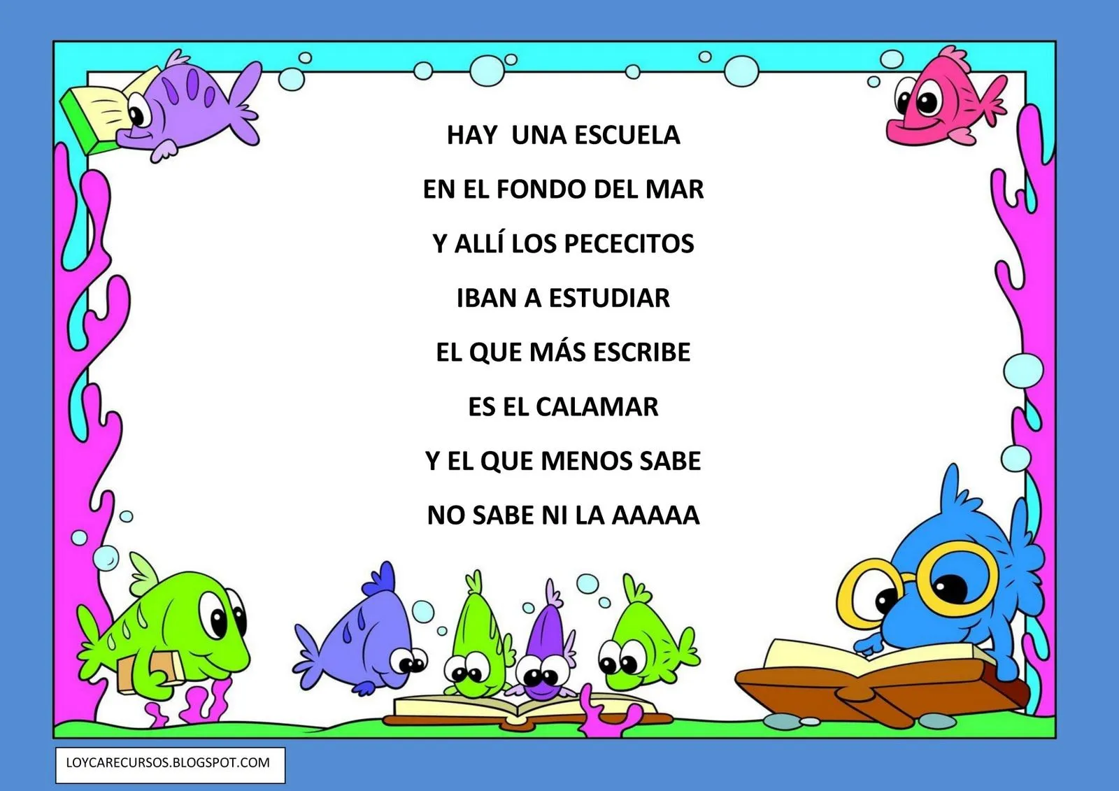 Poemas para la escuela primaria cortos - Imagui