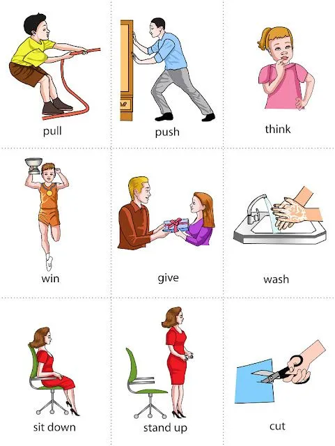 Verb | Flashcard | Picture Dictionary for Kids